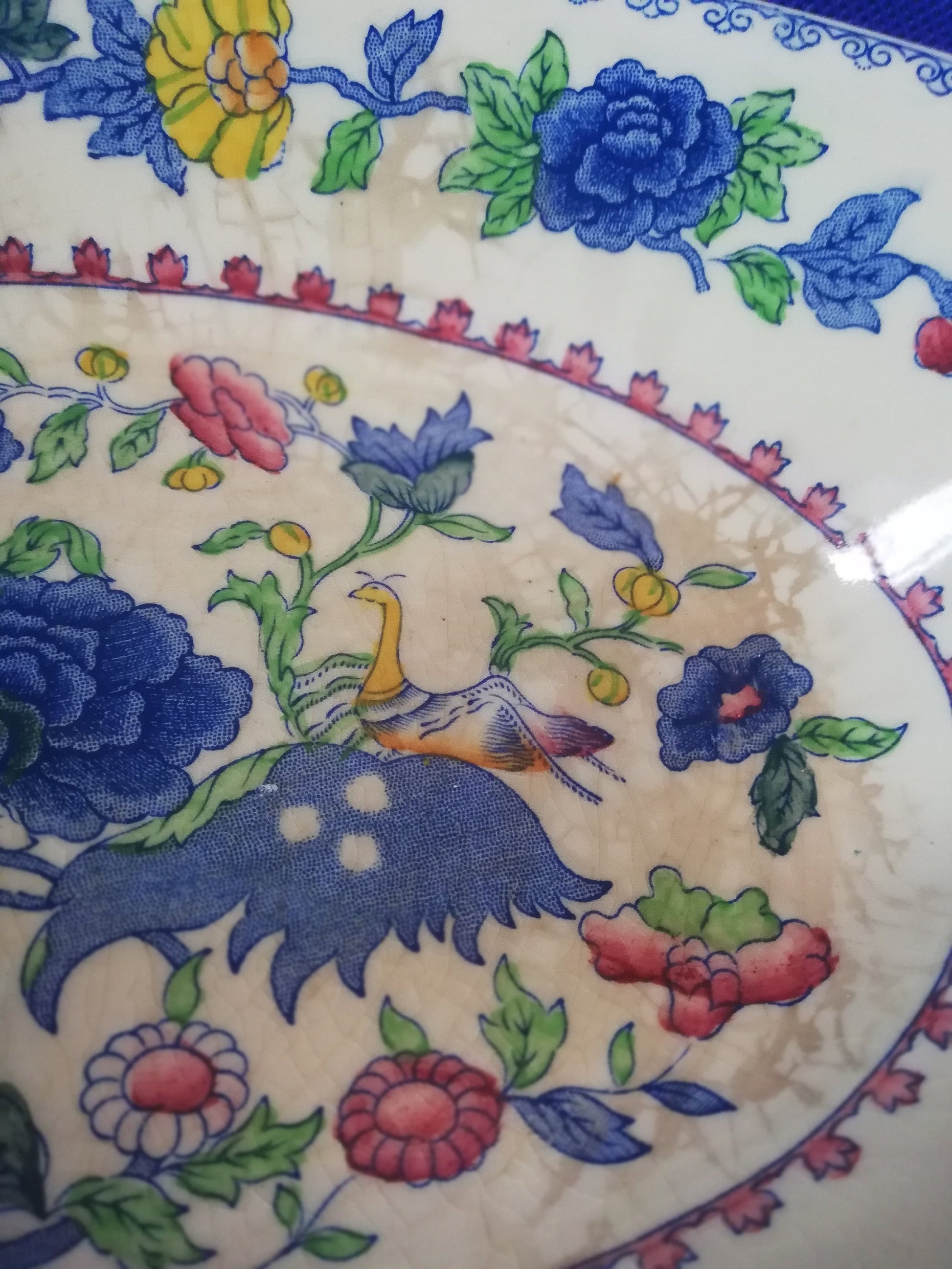 Mason's ironstone Regency pattern oval serving dish 10.5" x 7"