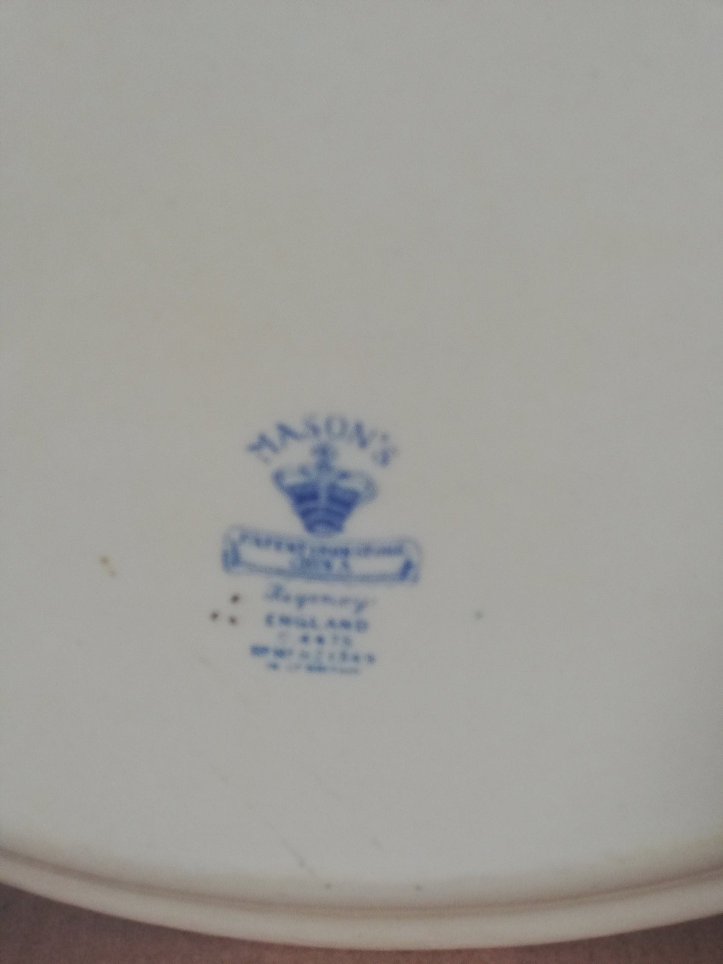 Mason's ironstone Regency pattern oval serving plate 12" x 9.75"