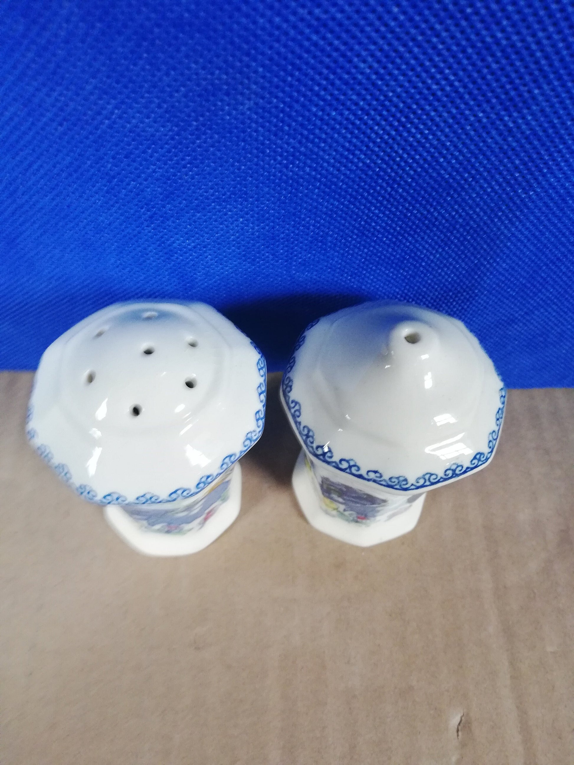 Masons ironstone Regency salt and pepper cruet set 3"