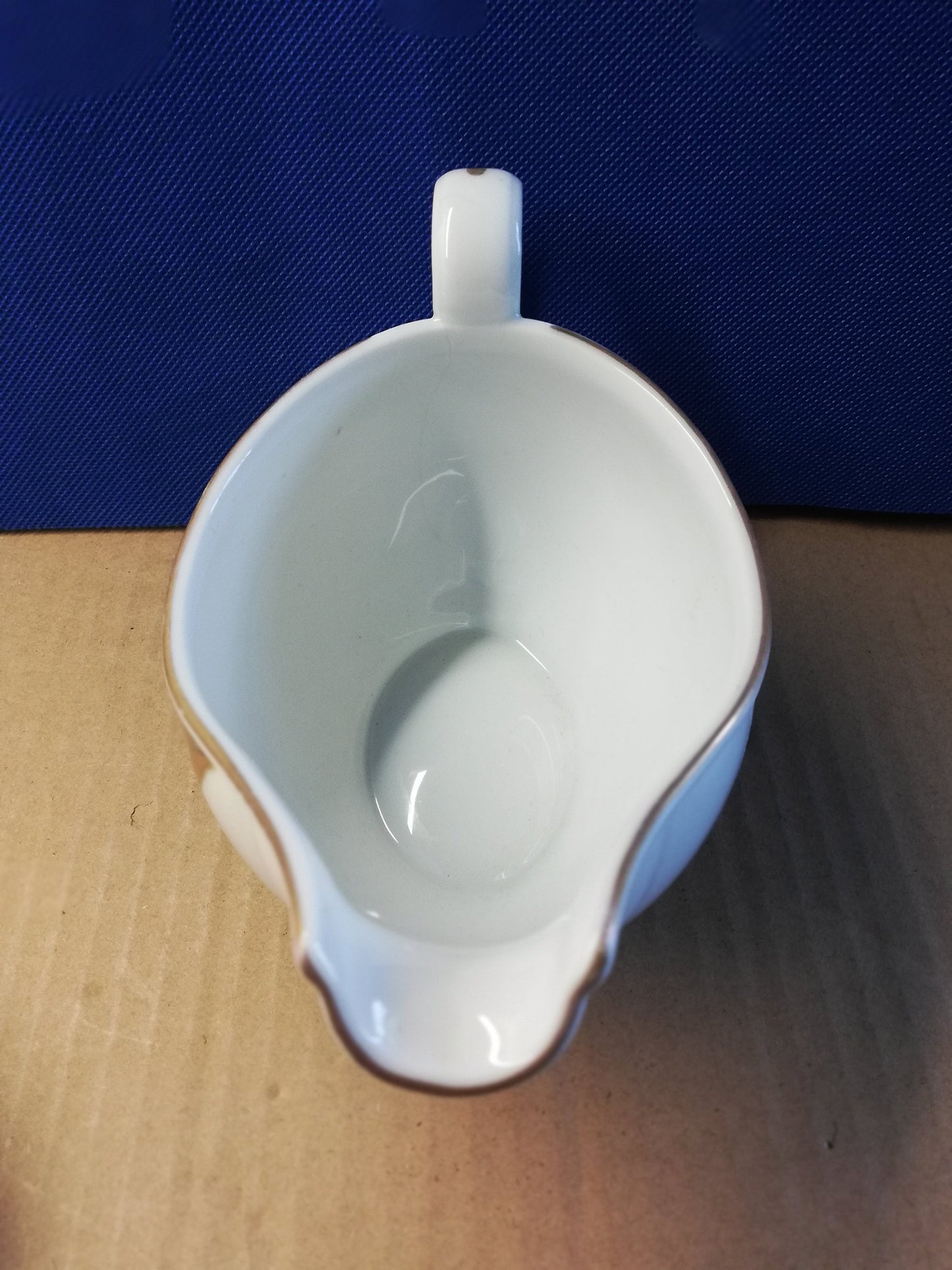 Royal Worcester Evesham gravy / sauce boat with saucer