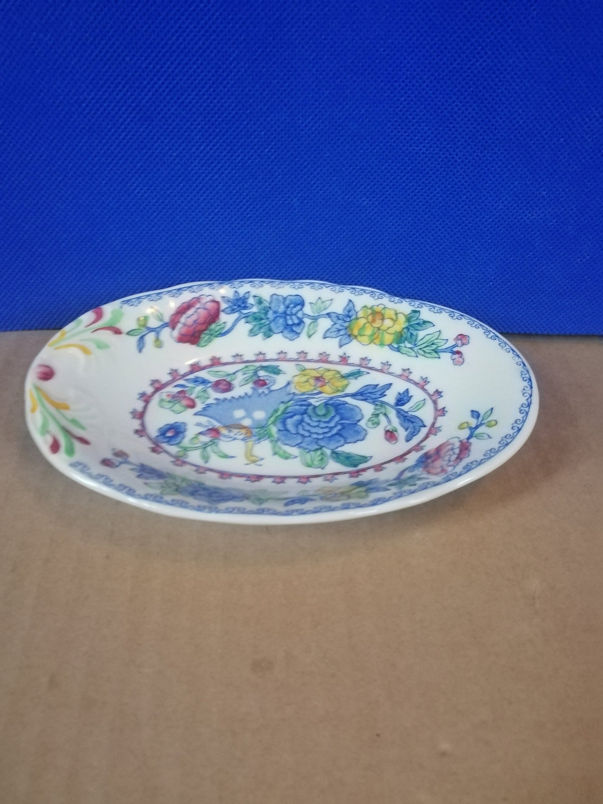 Mason's ironstone Regency pattern oval trinket / ring dish 6" x 4"