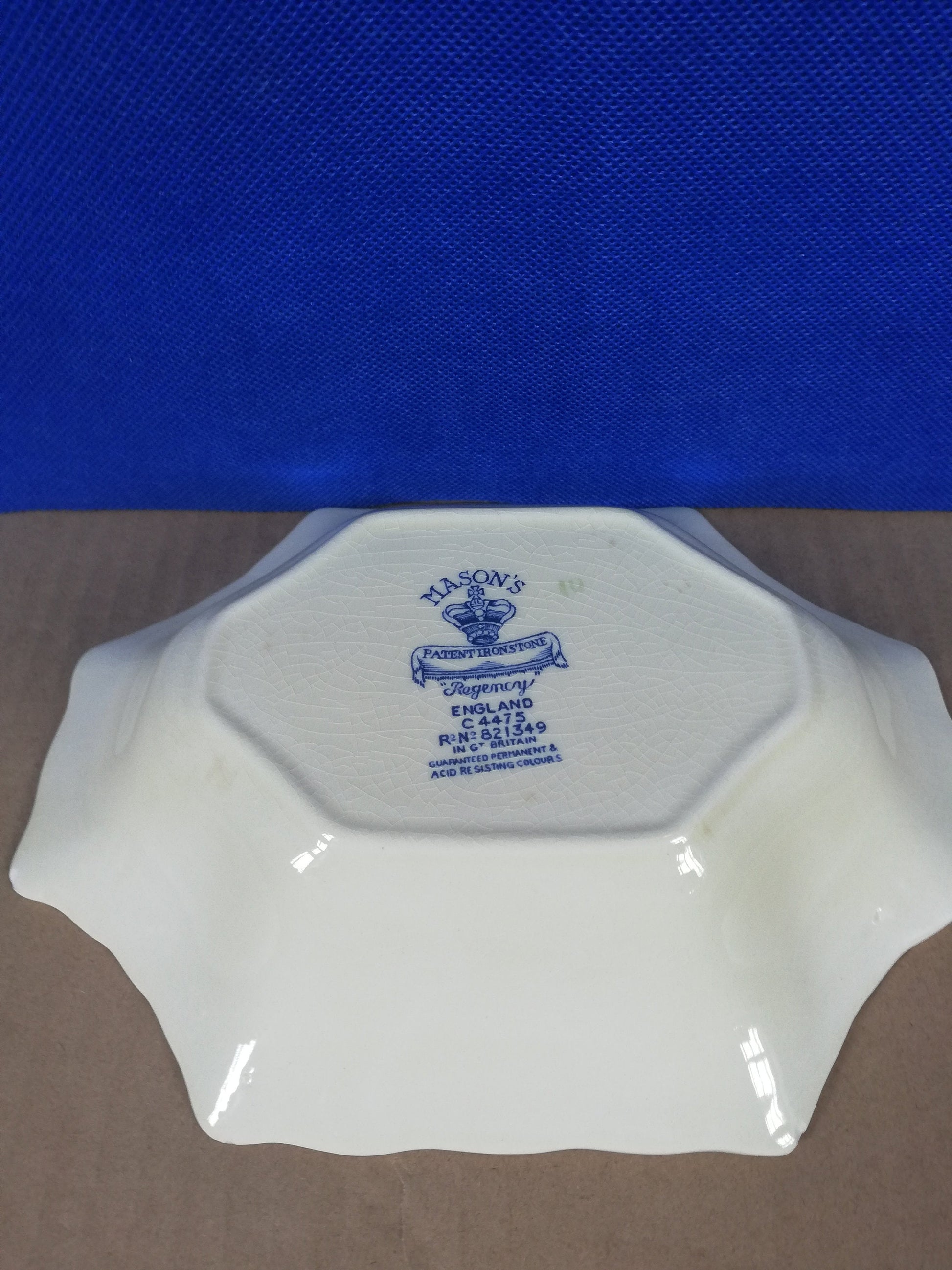 Masons ironstone Regency velvet trinket dish