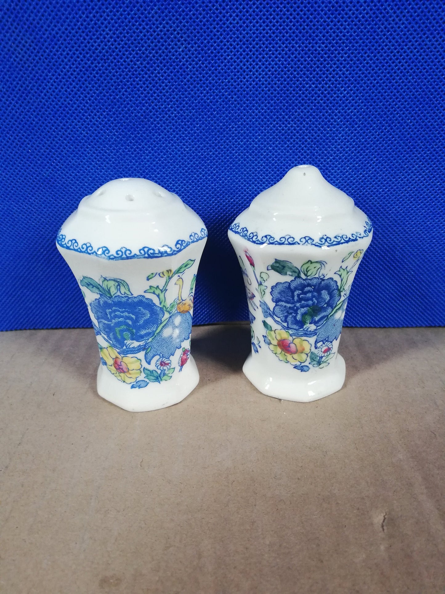 Masons ironstone Regency salt and pepper cruet set 3"